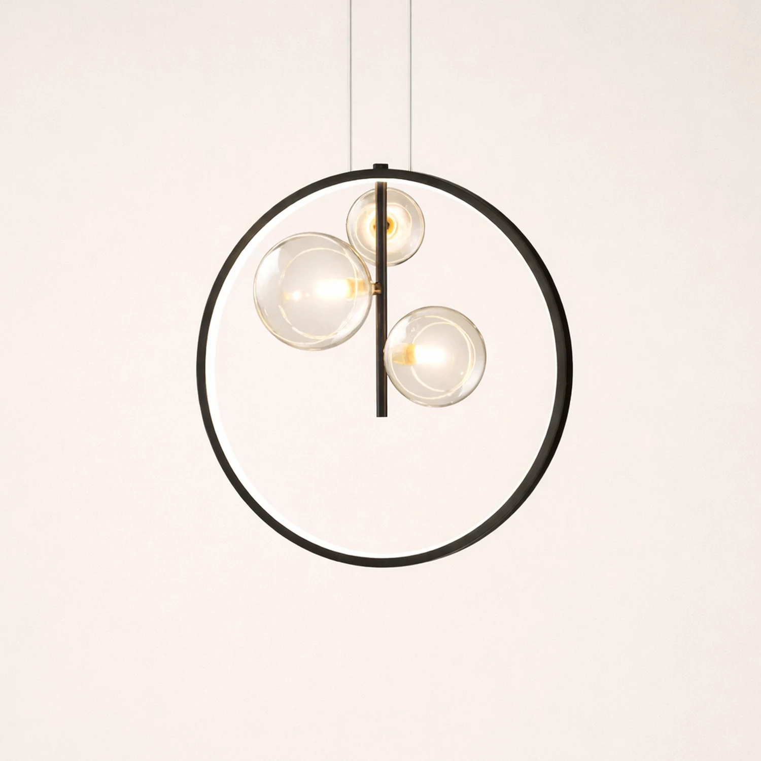 Nordic Glass Bubbles LED Modern Pendant Light For Dining Room - Lumpaz