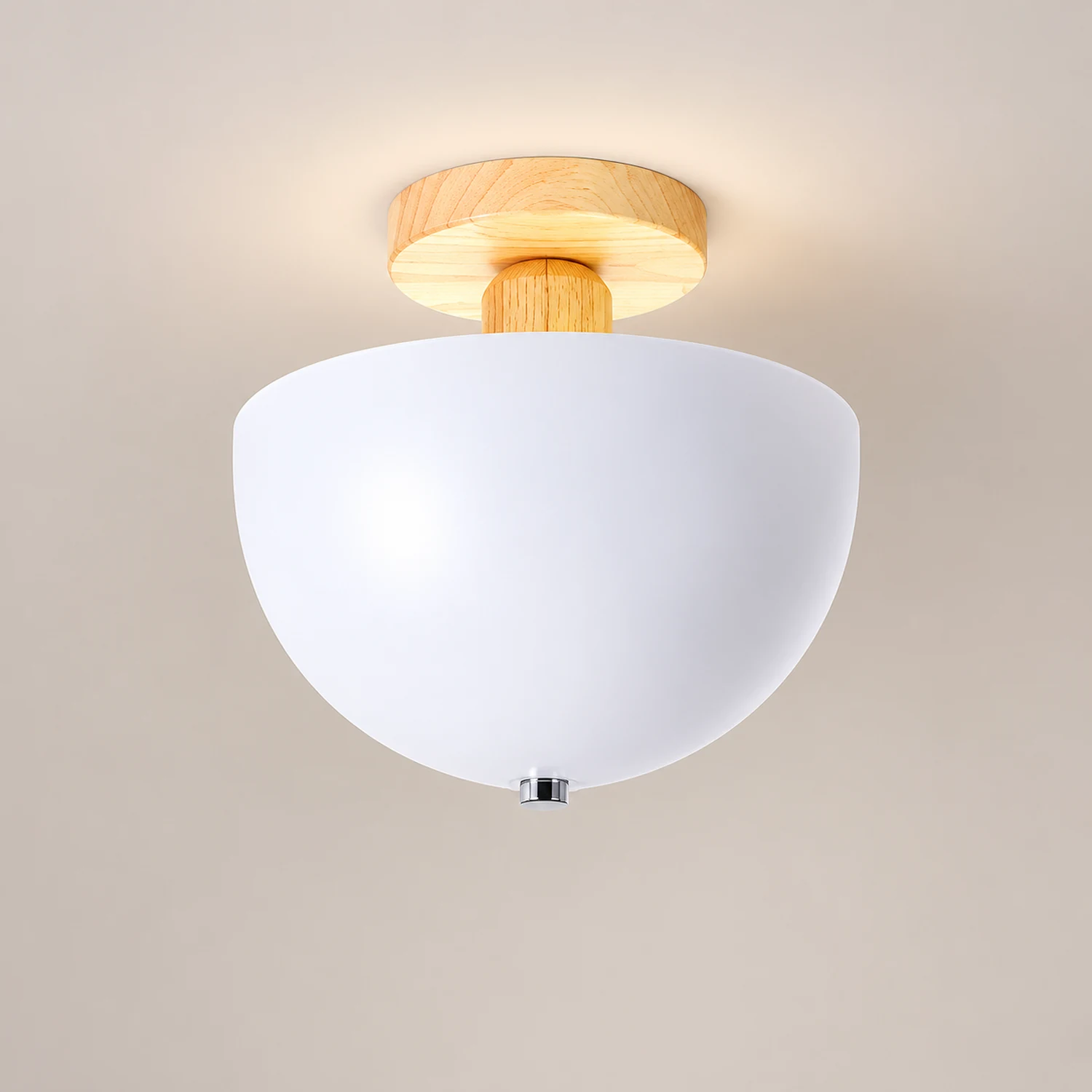 Ozawa Modern LED Ceiling Light Fixtures Wood/Metal Living Room - Lumpaz