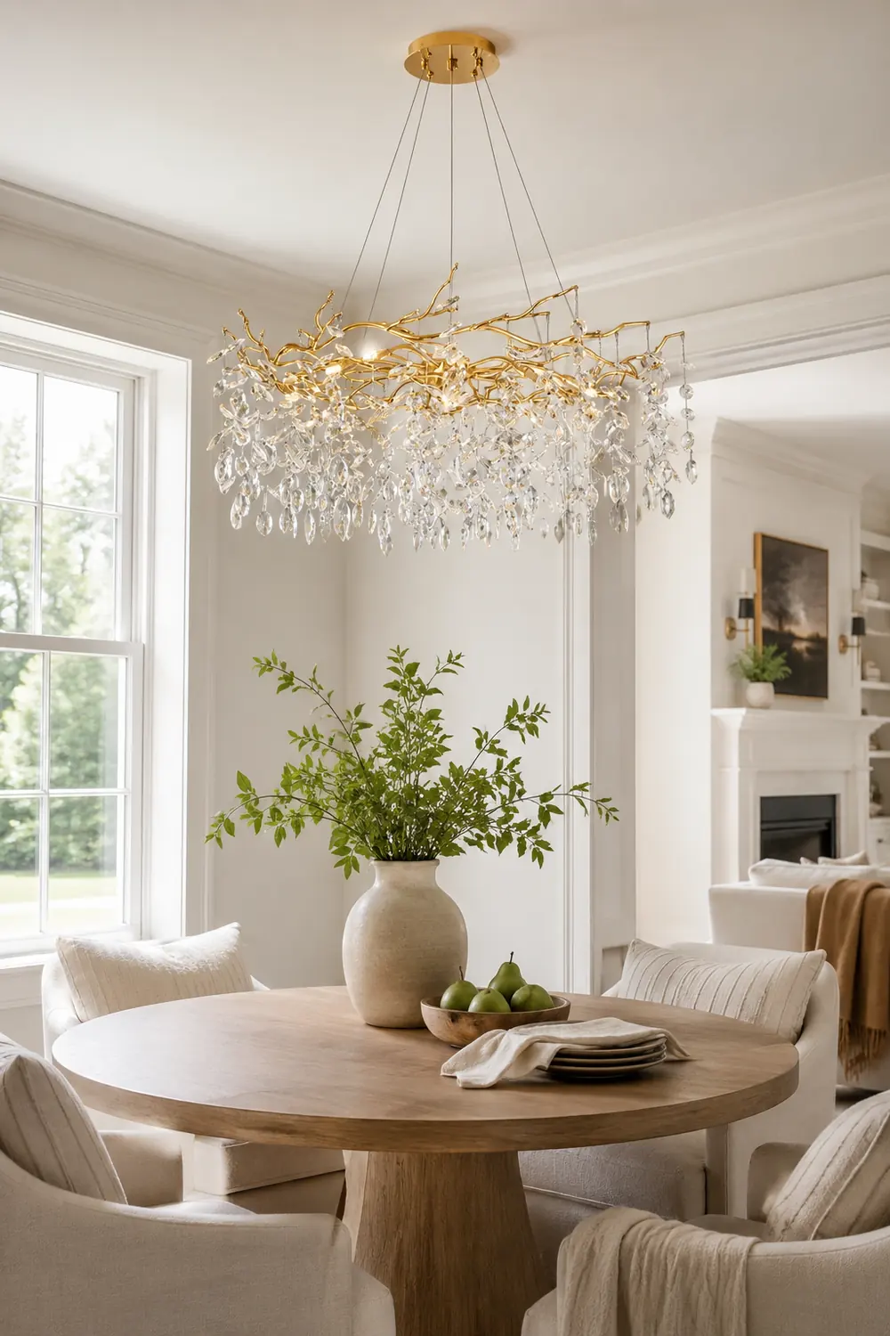 Marilyn Contemporary Gold Glass Crystal Chandelier - Lumpaz