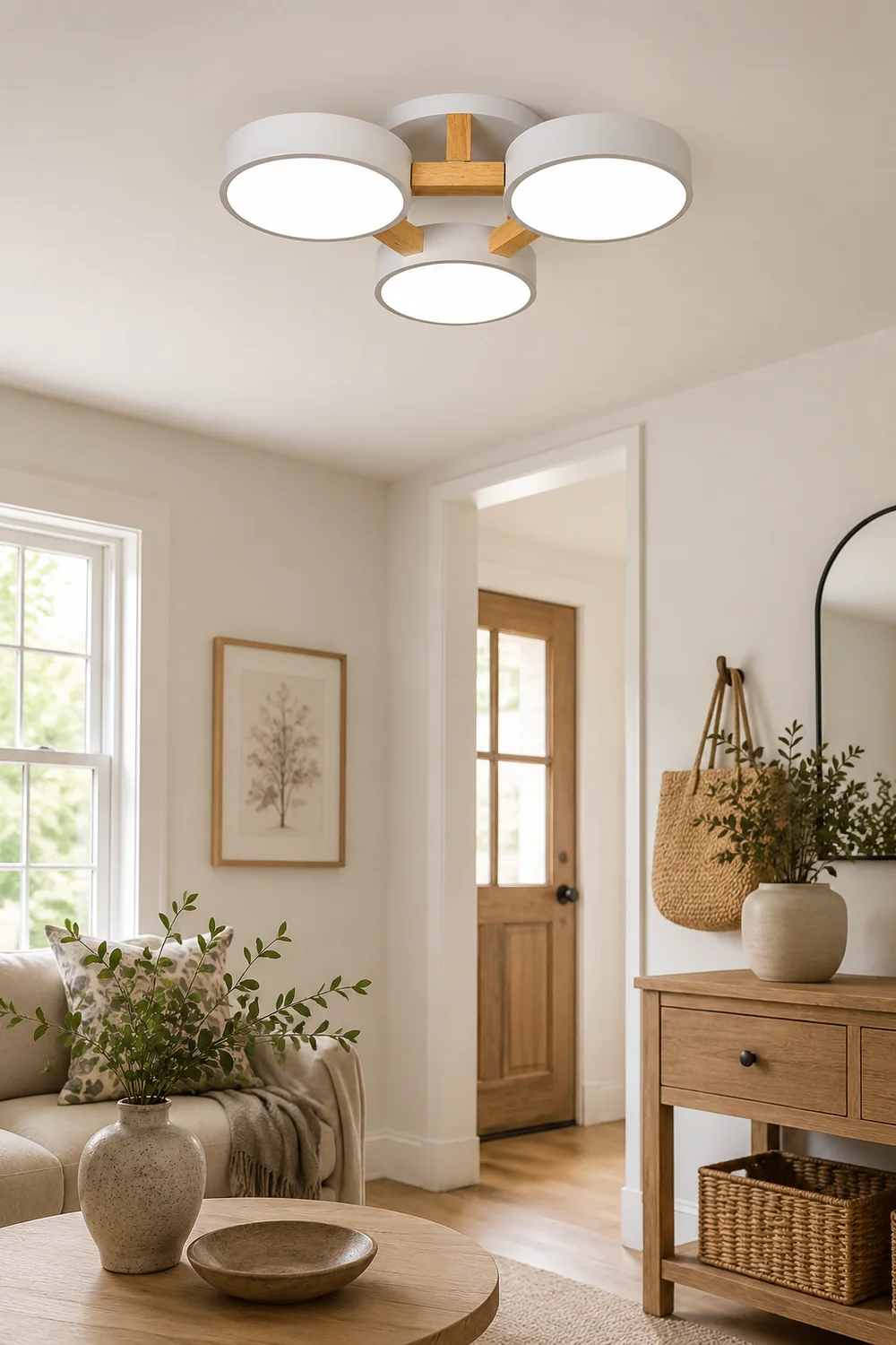 Minori Nordic Minimalist Flush Mount Ceiling Light - Lumpaz