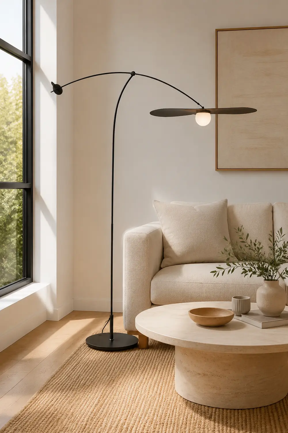 Carins Modern Bowl Linear Metal Glass Floor Lamp,Black /Gold - Lumpaz