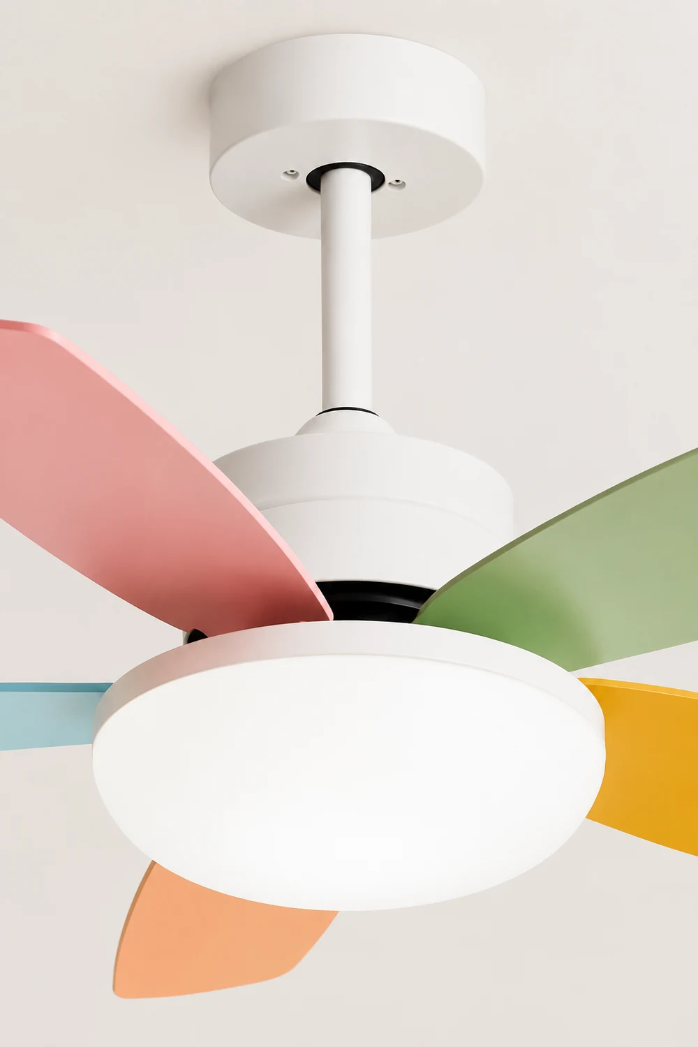 Morandi Colorful DC Ceiling Fan with Light, Summer, 42'' - Lumpaz