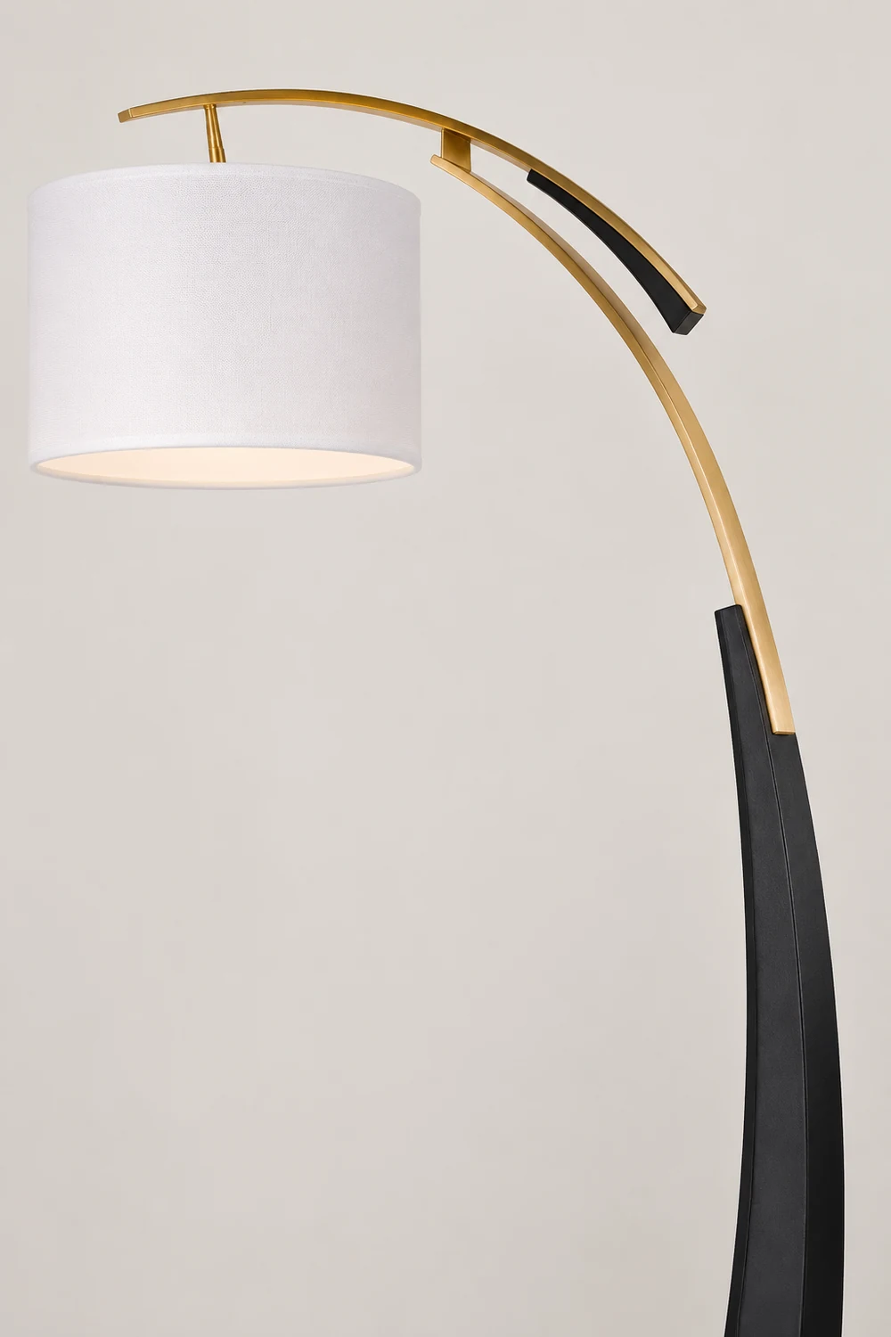 Salgado Floor Lamp 3 Color Temperature Switchable, Artificial Fabric/Metal - Lumpaz