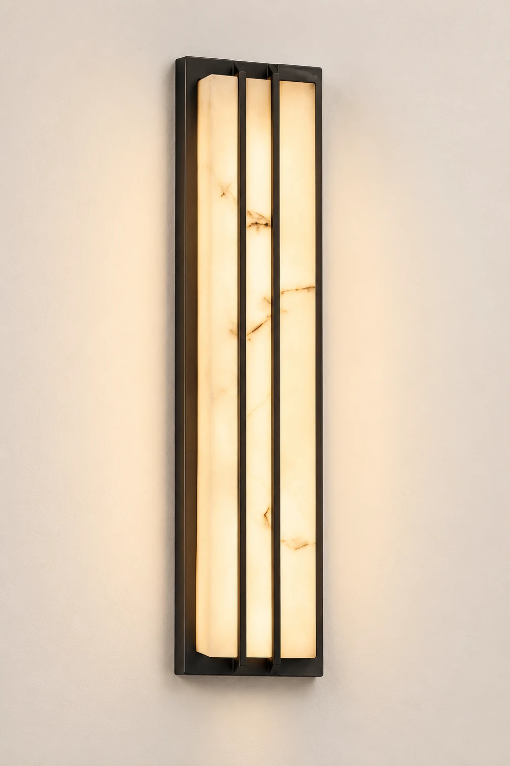 Minimalist Resin Waterproof LED Black Modern Outdoor Wall Light Fixture - Lumpaz