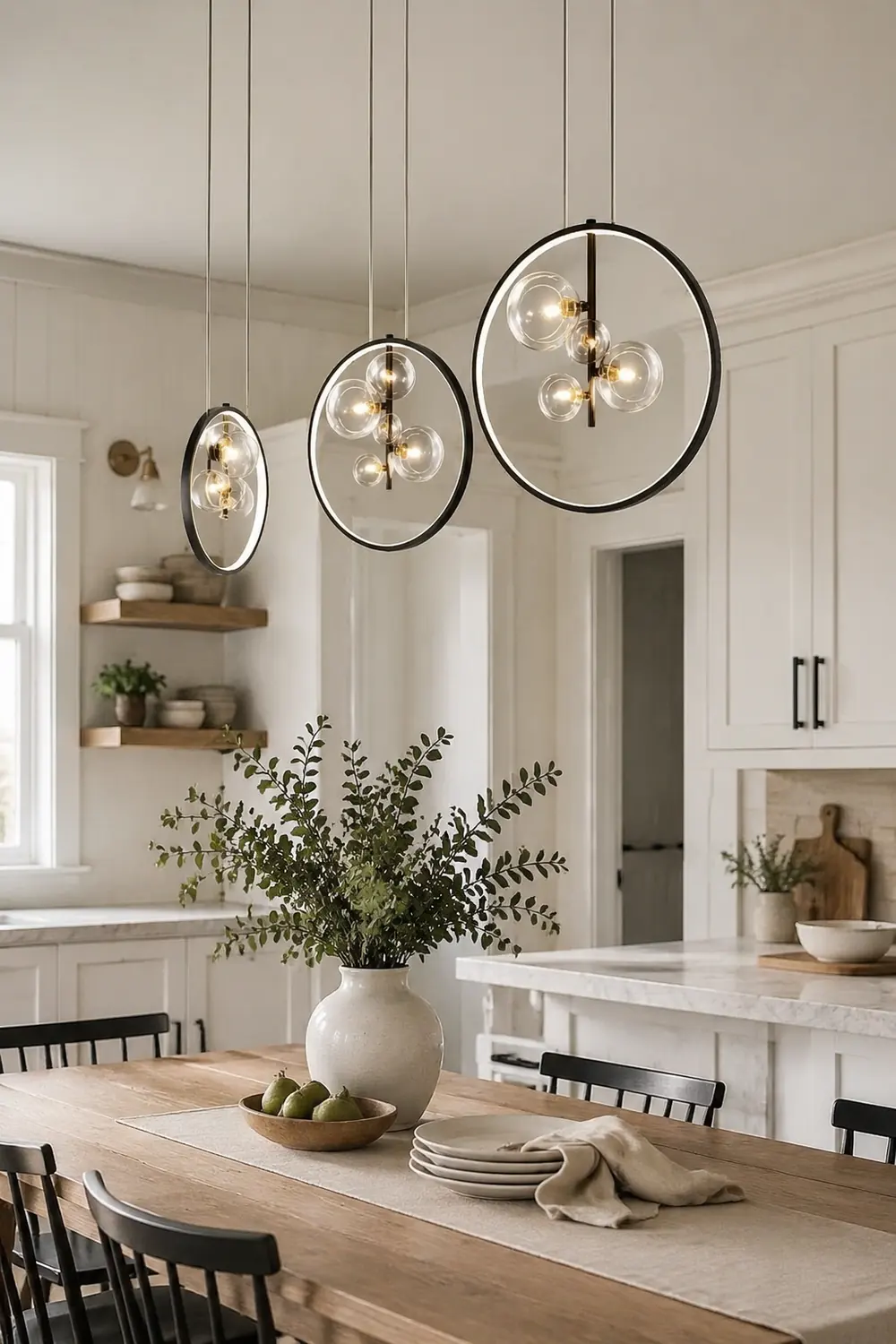 Nordic Glass Bubbles LED Modern Pendant Light For Dining Room - Lumpaz