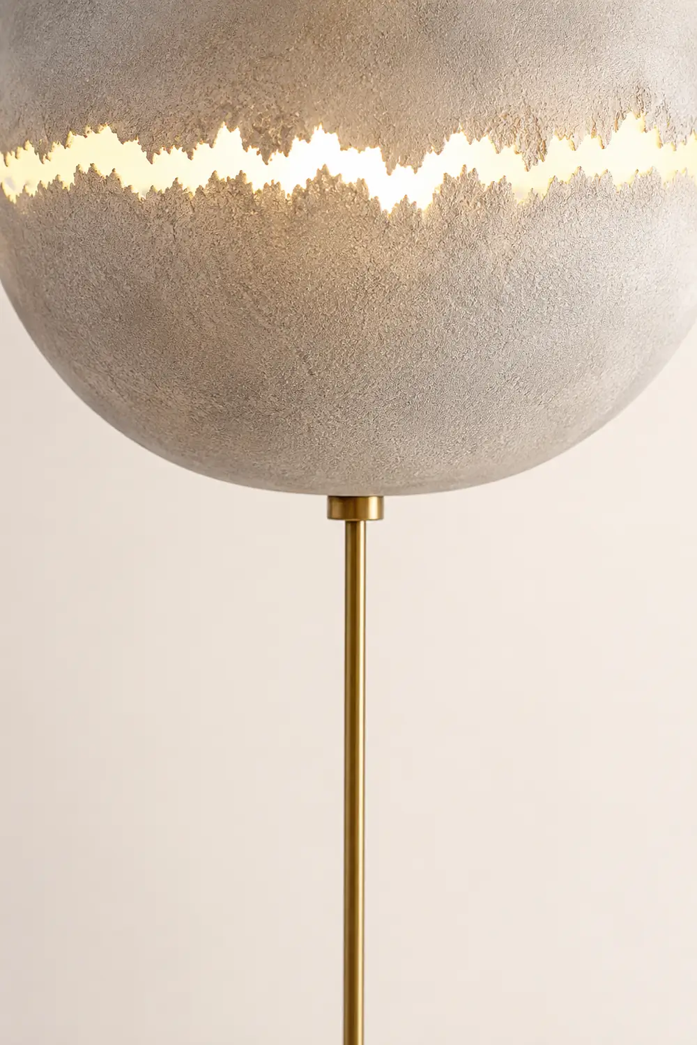 Elif Modern Moon Globe Metal Resinn Floor Lamp, Gold/Silver - Lumpaz