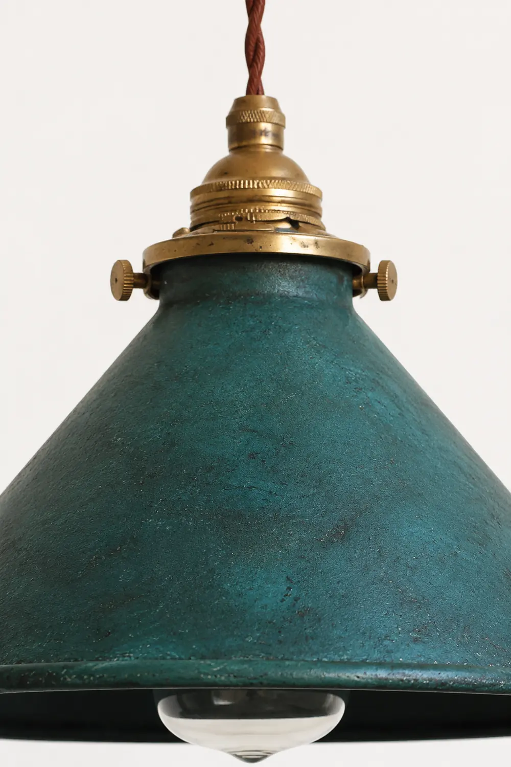 Alessio Vintage LED Rustic Pendant Light Metal Blue Kitchen Balcony - Lumpaz