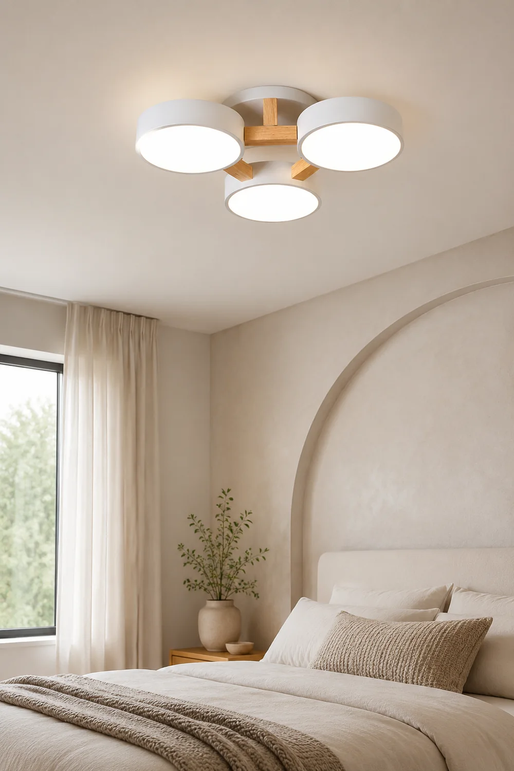 Minori Nordic Minimalist Flush Mount Ceiling Light - Lumpaz