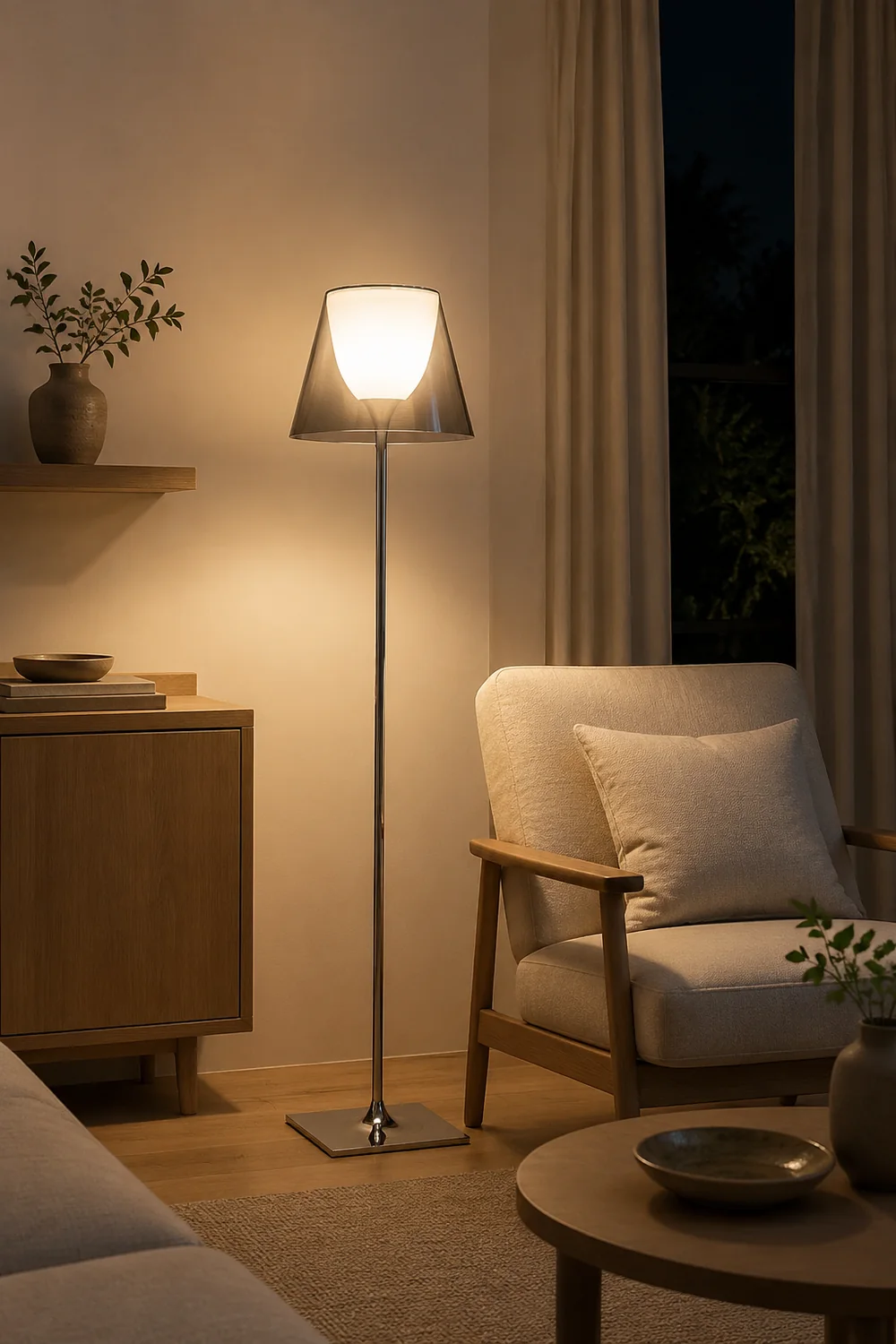 Eryn Dome Modern Metal Floor Lamp - Lumpaz