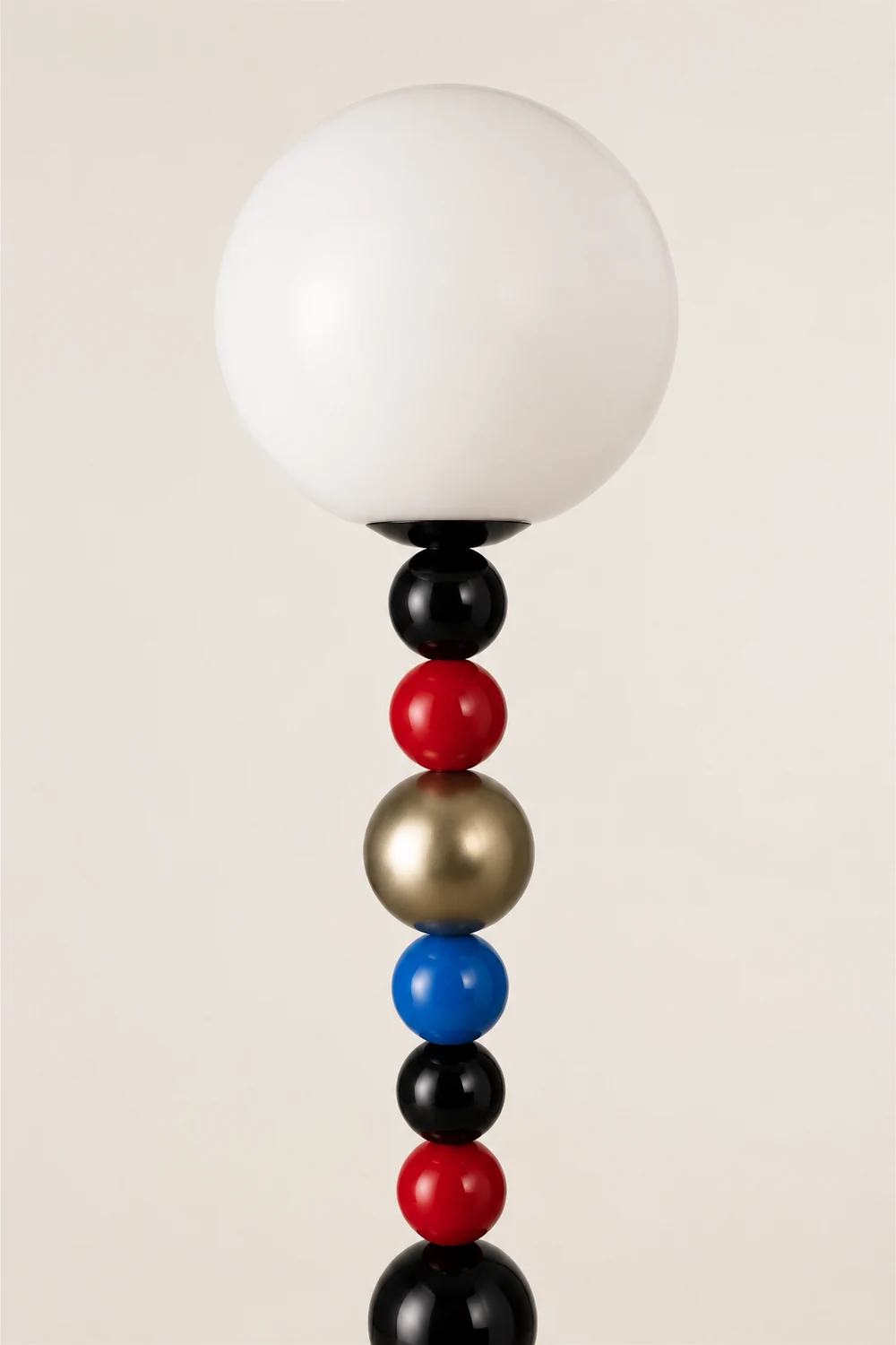 Morandi  Modern Ball Metal Colorful  Floor Lamp, Red/Green - Lumpaz