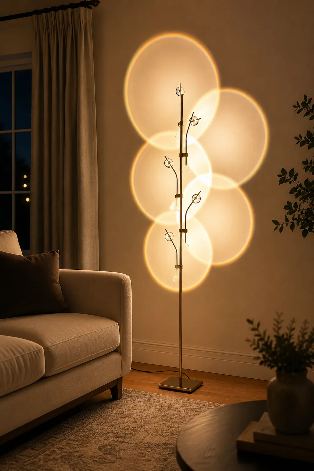 Salgado Modern Floor Lamp Sunset Projector Living Room - Lumpaz