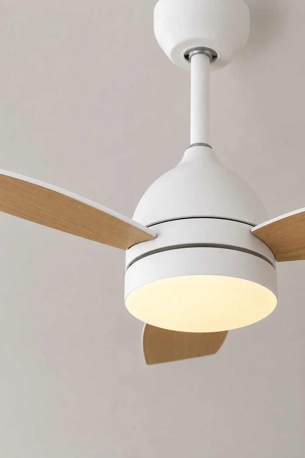 Haydn 3-Blade DC Modern Ceiling Fan with Light, Summer, 41'' - Lumpaz