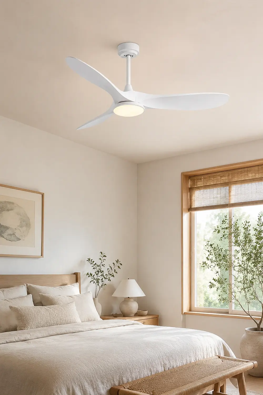 Garner 3-Blade Ceiling Fan with Light, 3 Color, DIA 52'' - Lumpaz
