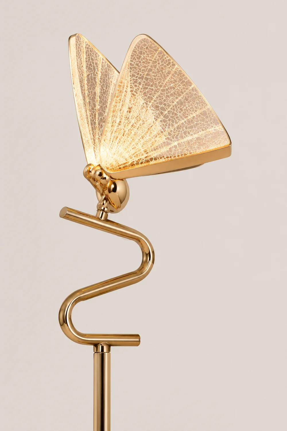 Kady Modern Butterfly Floor/Table Lamp, Living Room/Bedroom - Lumpaz