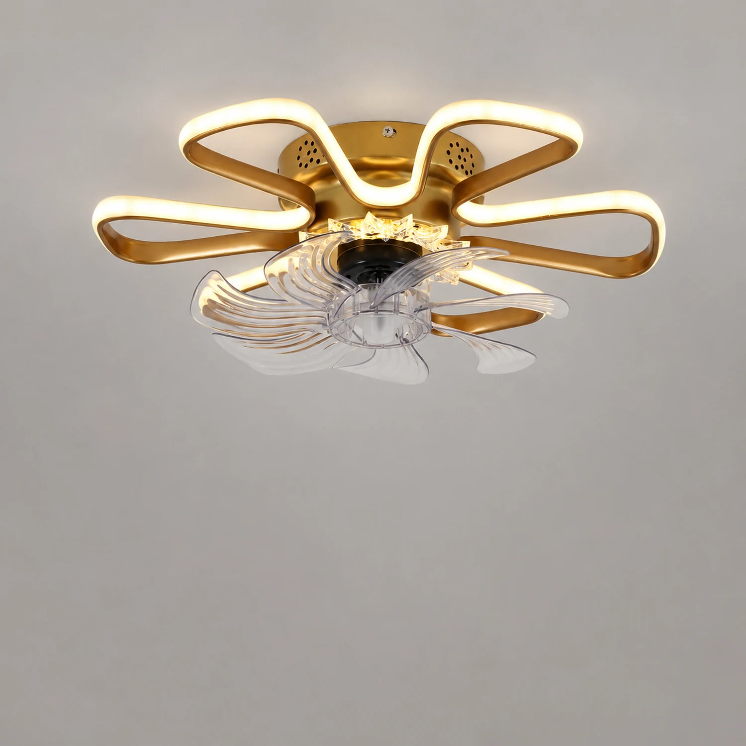 Hana Ceiling Fan with Light, 3 Color, DIA 20" - Lumpaz