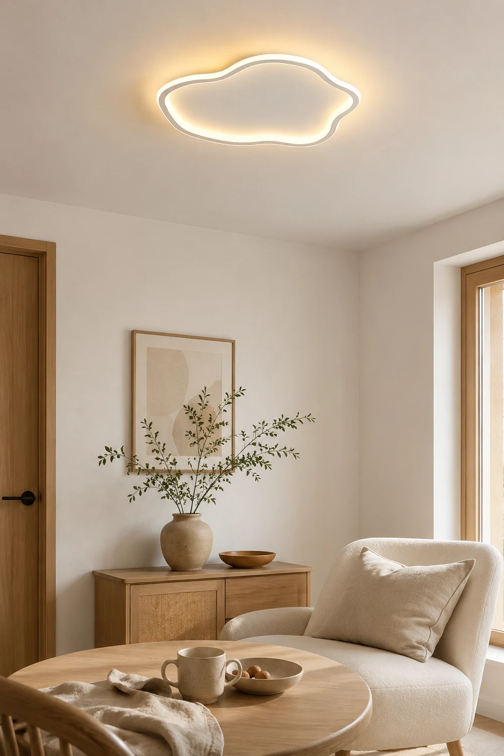 Quinn Modern Metal/Acrylic Flush Mount Ceiling Lights, White/Black - Lumpaz