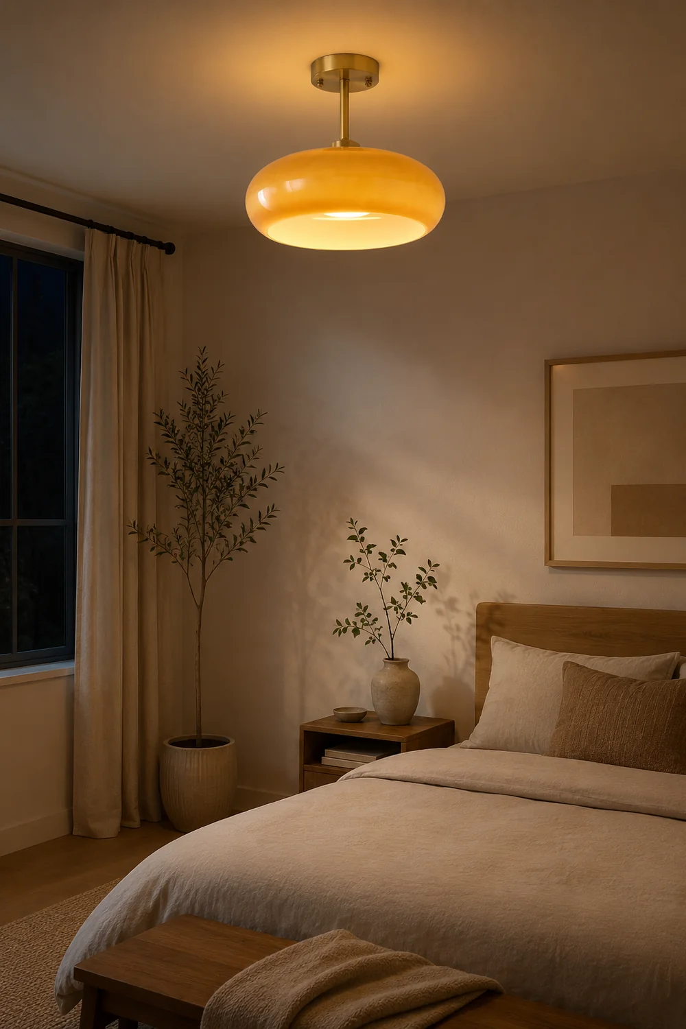 Hailie Modern Designer Round Flush Mount Ceiling Light - Lumpaz
