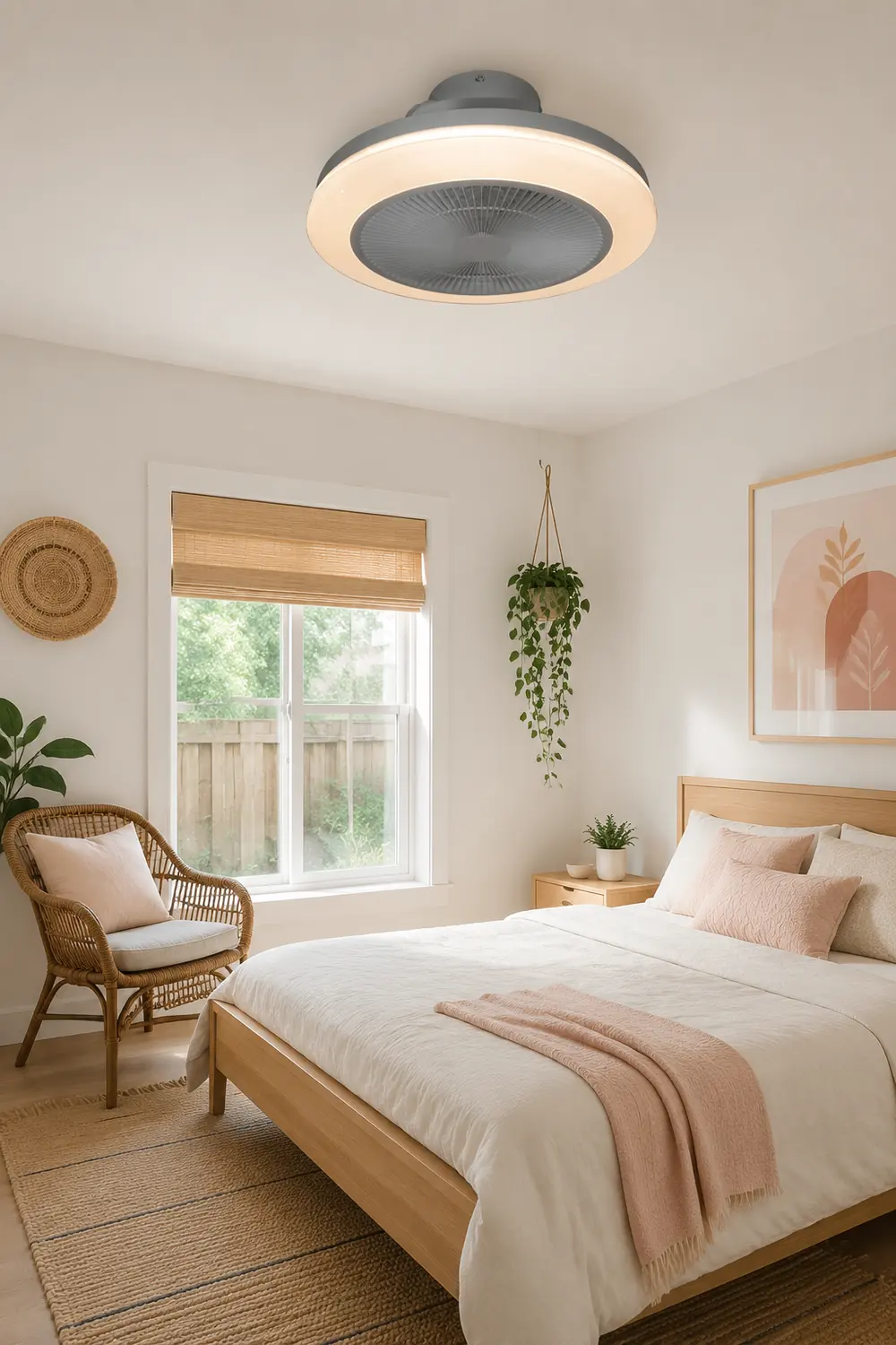 Morandi RGB Bluetooth Ceiling Fan with Light, DIA 19" - Lumpaz
