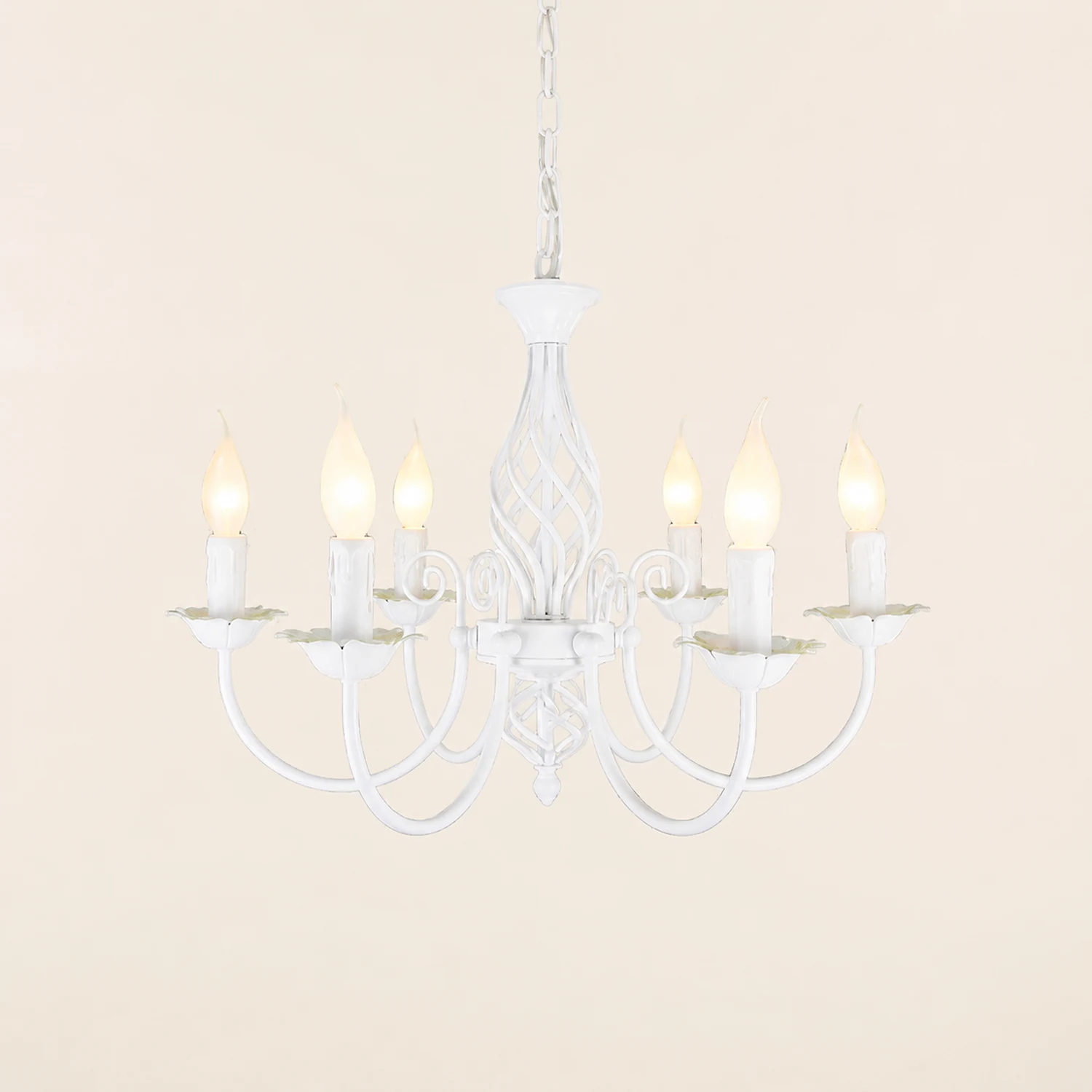 Silva Pendant Light Candle Retro, Metal/Glass, Black/White, Restaurant - Lumpaz