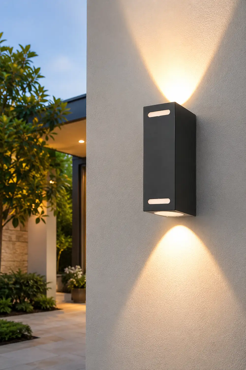Simple Square Waterproof up and down Lighting LED Outdoor Wall Lights - Lumpaz