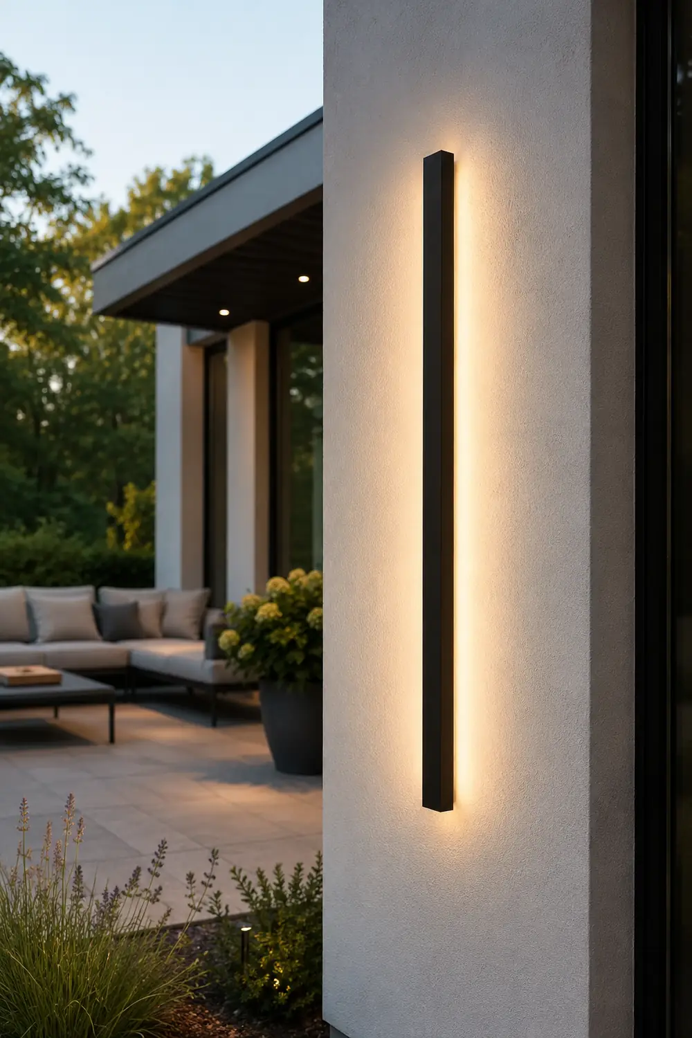Black Friday Clearance Black Long Strip Outdoor Wall Lights Outdoor LED Lighting - Lumpaz