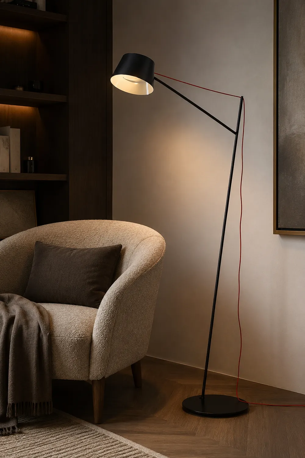 Salgado Modern Arc Linear Metal Floor Lamp, Black复制 - Lumpaz