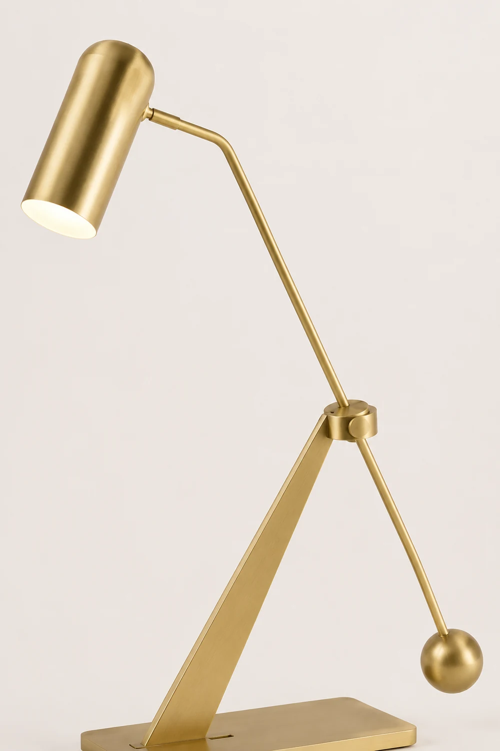 Freja Antique Vintage Lever Metal Fishing Rod Floor Lamp, Brass - Lumpaz