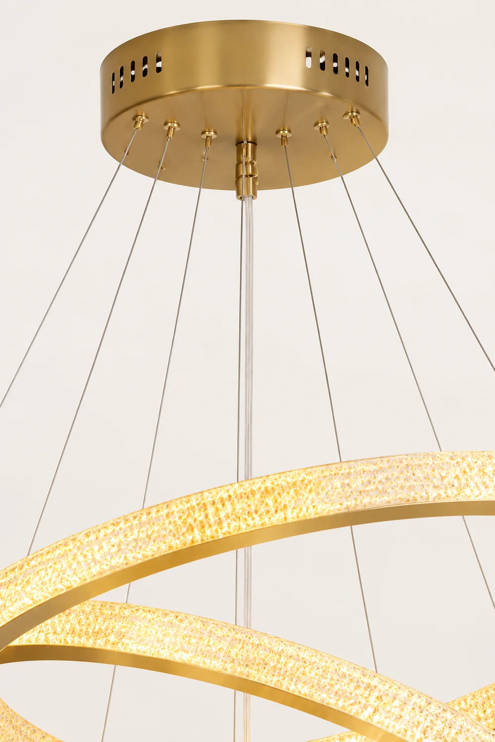 Kirsten Contemporary Gold Luxury Ring Pendant Light - Lumpaz