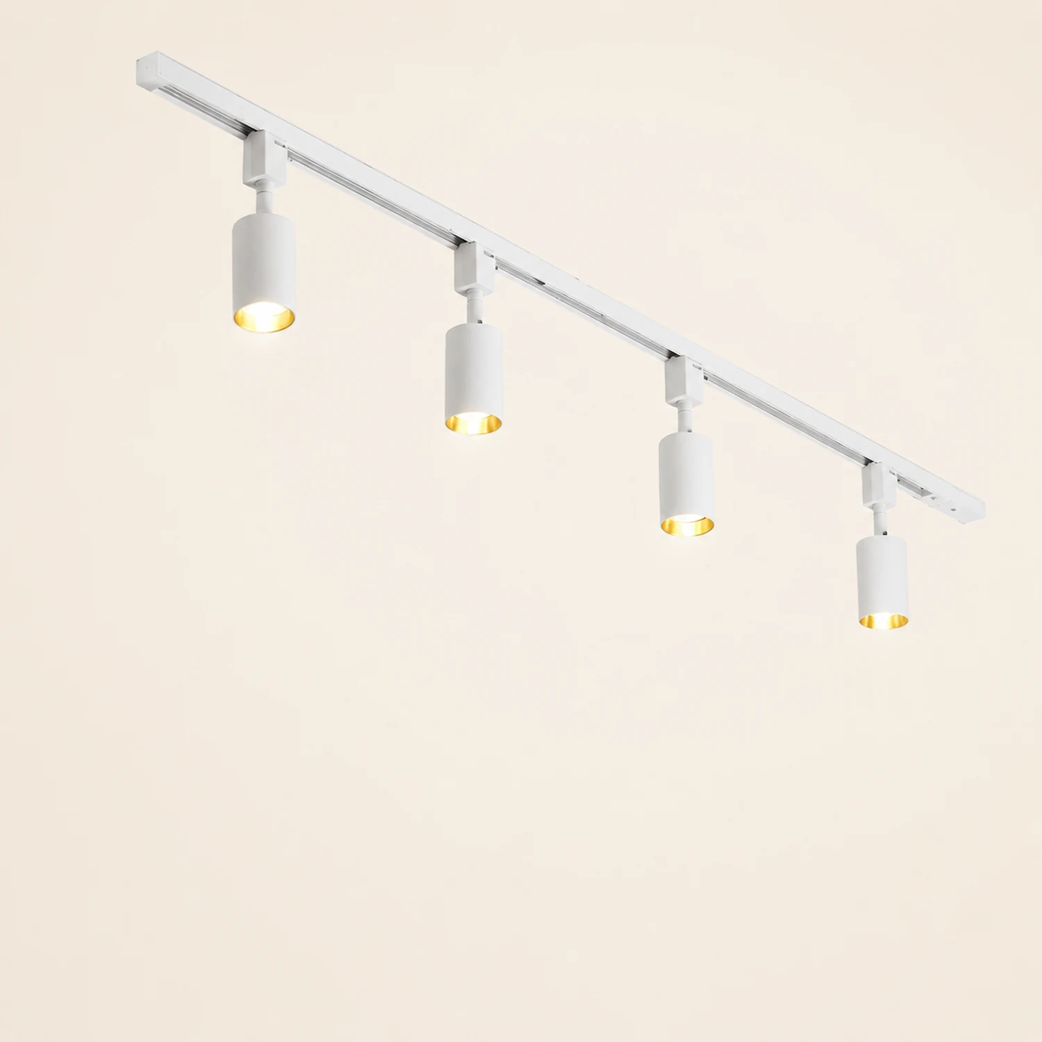 Freja Modern LED Metal Track Spotlight Black/White Living Room - Lumpaz