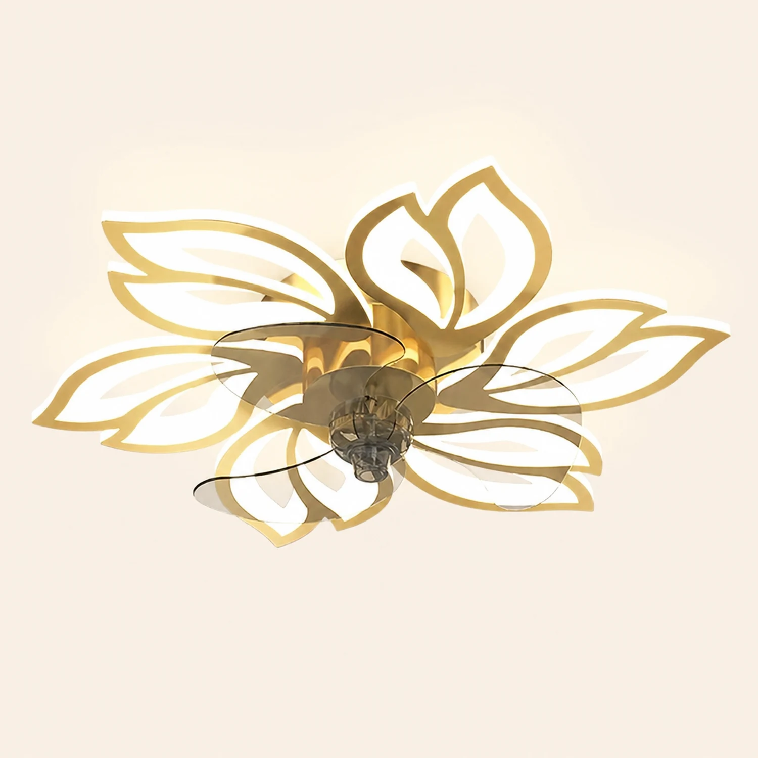 Hana Ceiling Fan with Light, 3 Color, L 26"/27"/31" - Lumpaz