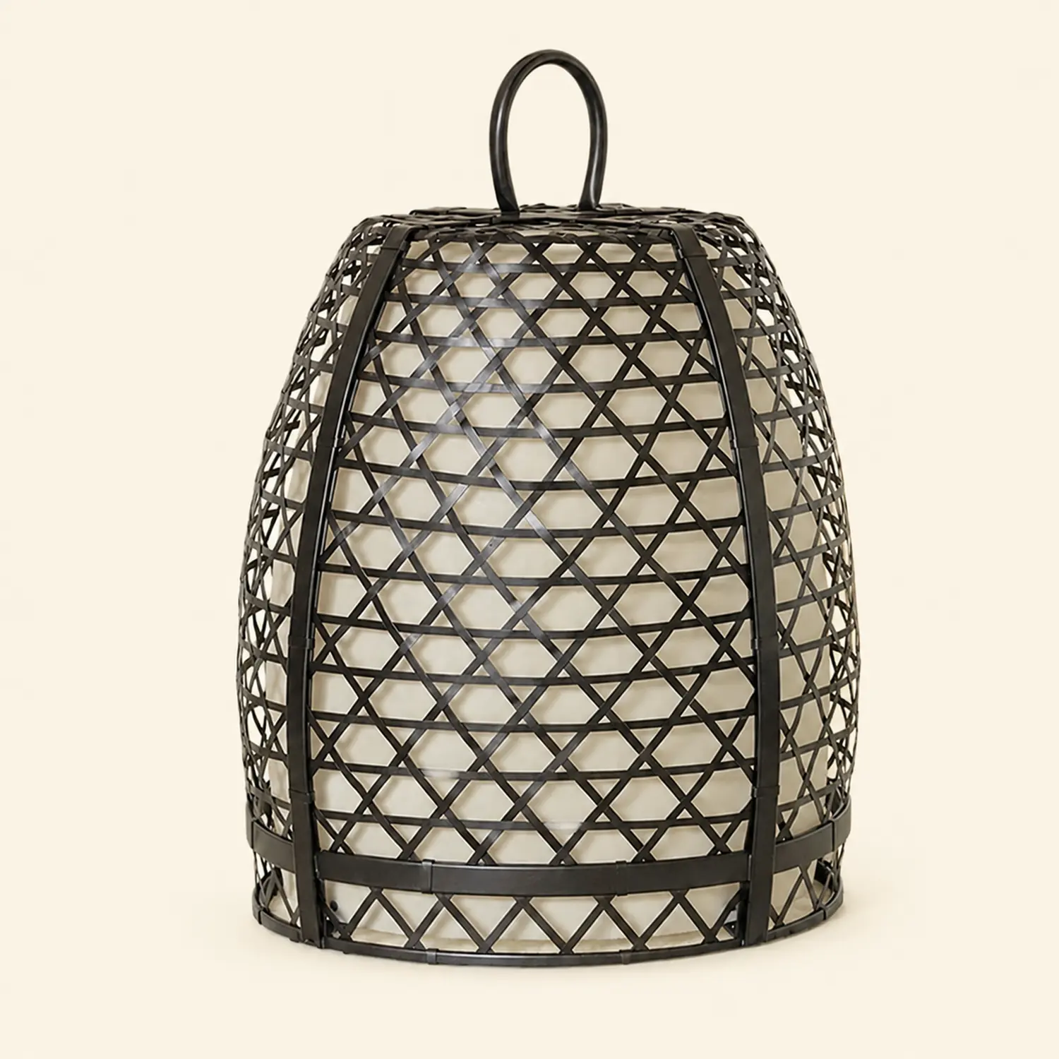 Alessio Retro Cage Shaped Metal Acrylic Floor Lamp - Lumpaz