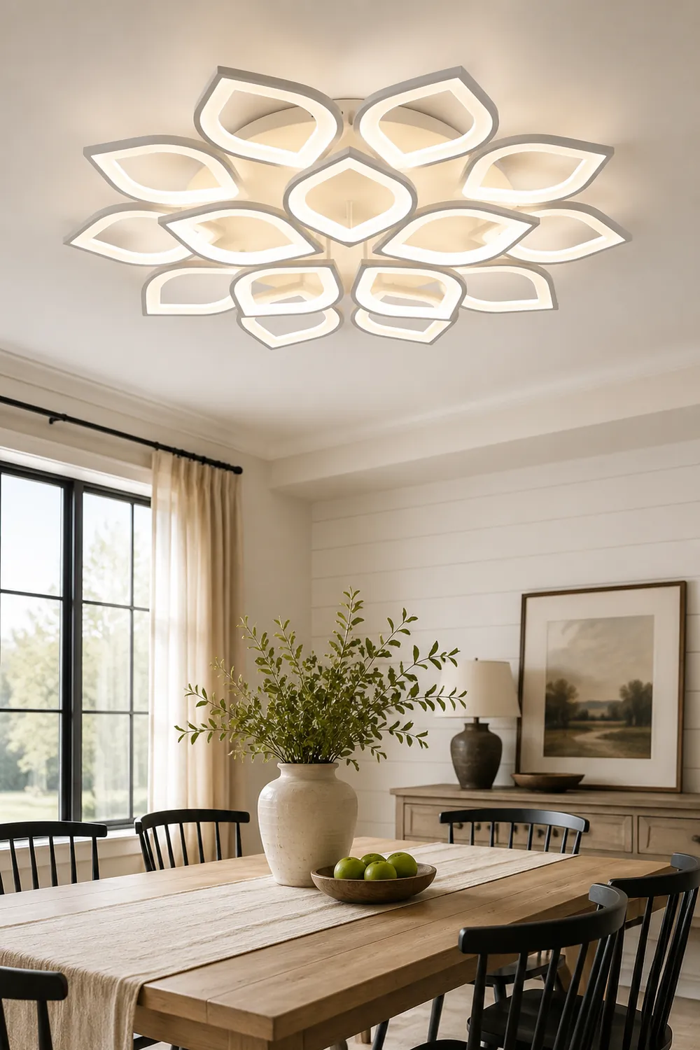 Hana Modern Designer Flower Flush Mount Ceiling Light - Lumpaz