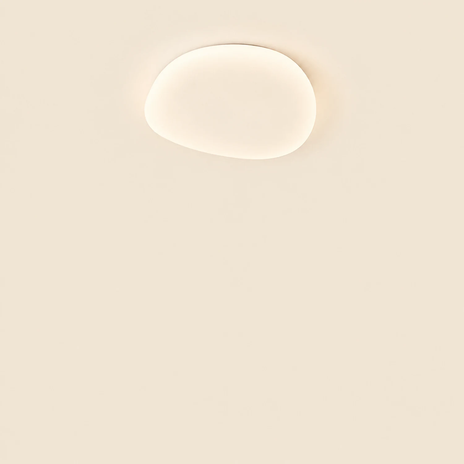 Quinn Modern Pebbles Shape Flush Mount Ceiling Light White Bedroom - Lumpaz