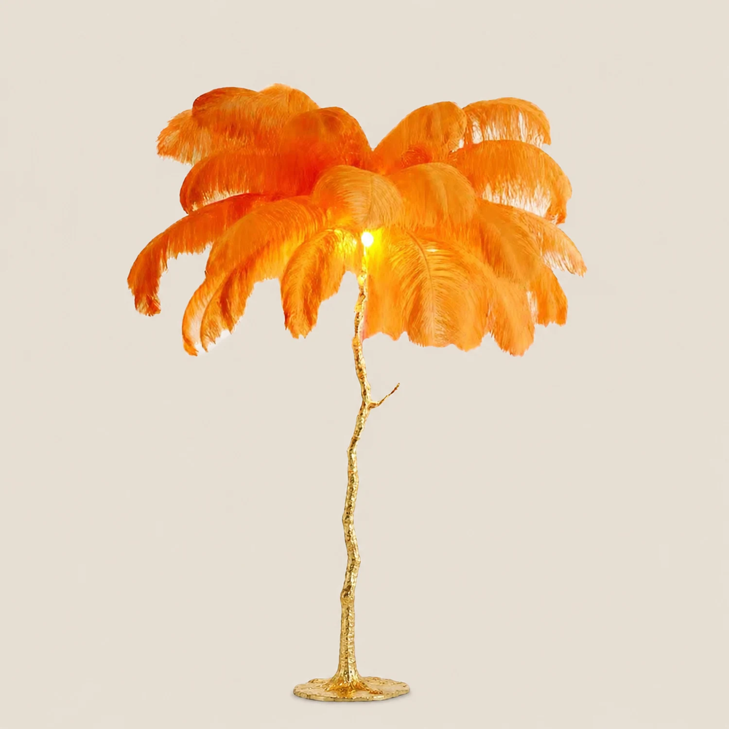 O'Moore Nordic Luxury Unique Ostrich Feather Floor Lamp/Table Lamp - Lumpaz