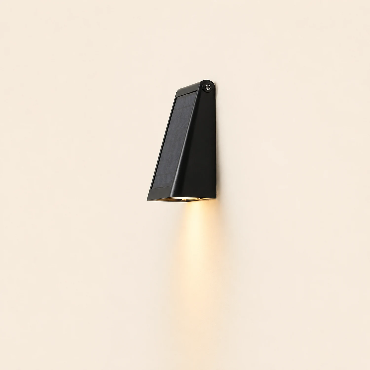 90° Adjustable Intelligent LED Waterproof Black Modern Solar Wall Lights - Lumpaz