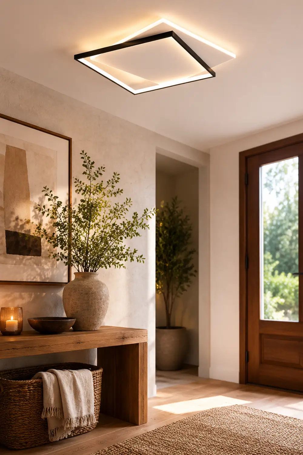 Quinn Modern Duo-Square Flush Mount Ceiling Light - Lumpaz