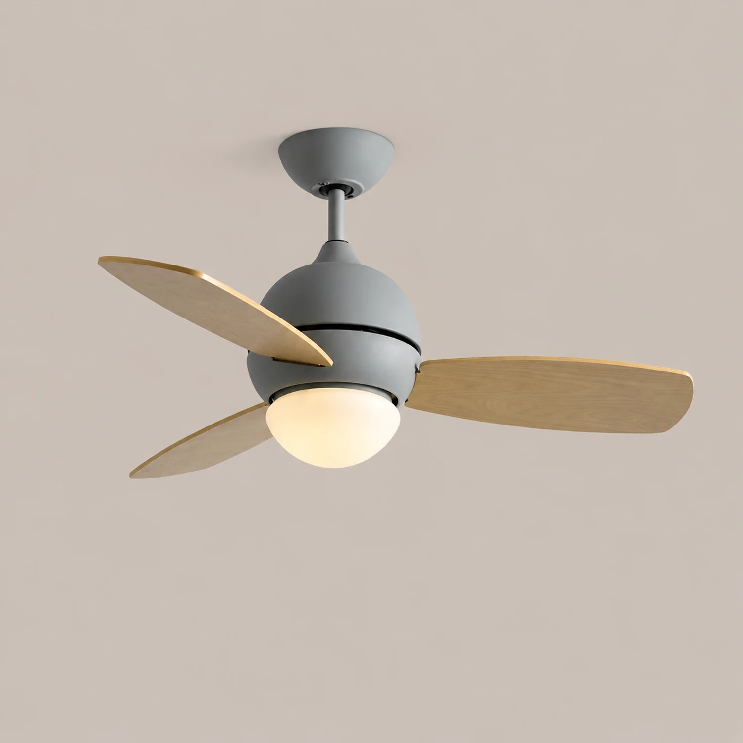 Morandi Colorful 3-Blade Ceiling Fan with Light, 6 Color, DIA 36.2'' - Lumpaz