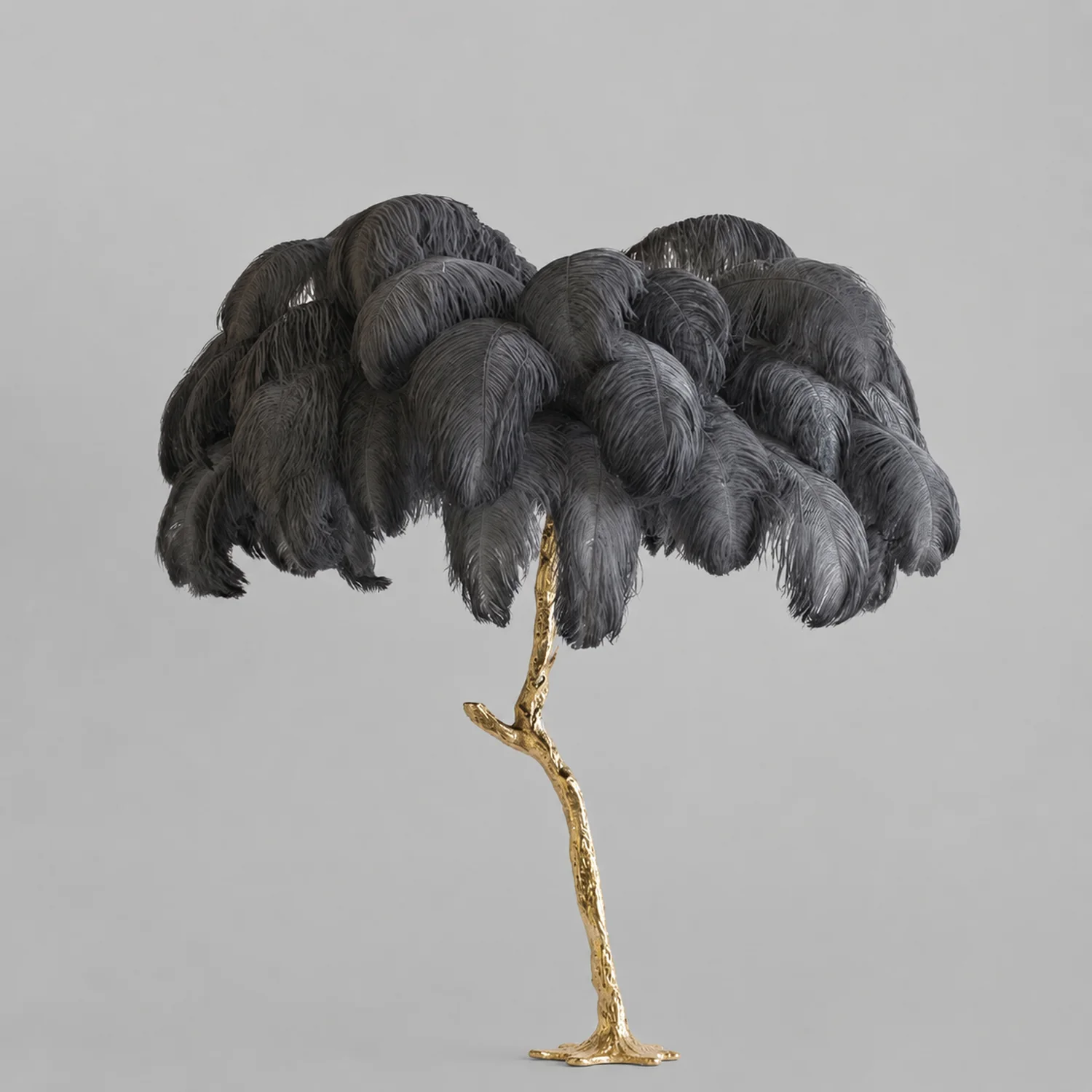 O'Moore Nordic Luxury Unique Ostrich Feather Floor Lamp/Table Lamp - Lumpaz