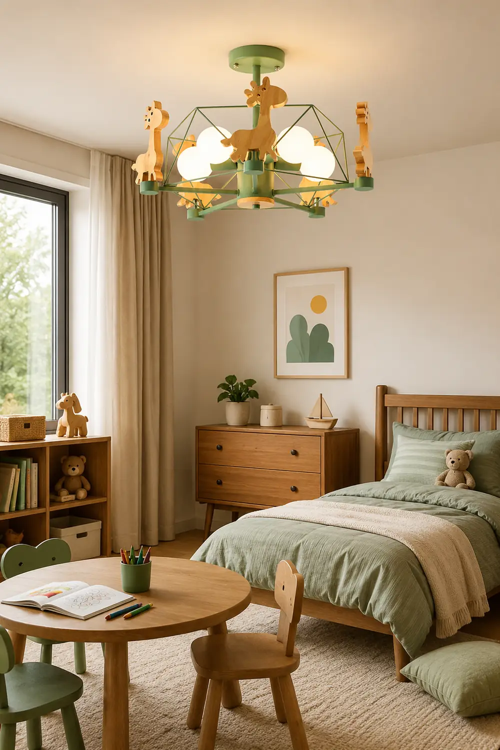 Minori Giraffes LED Flush Mount Ceiling Light - Lumpaz