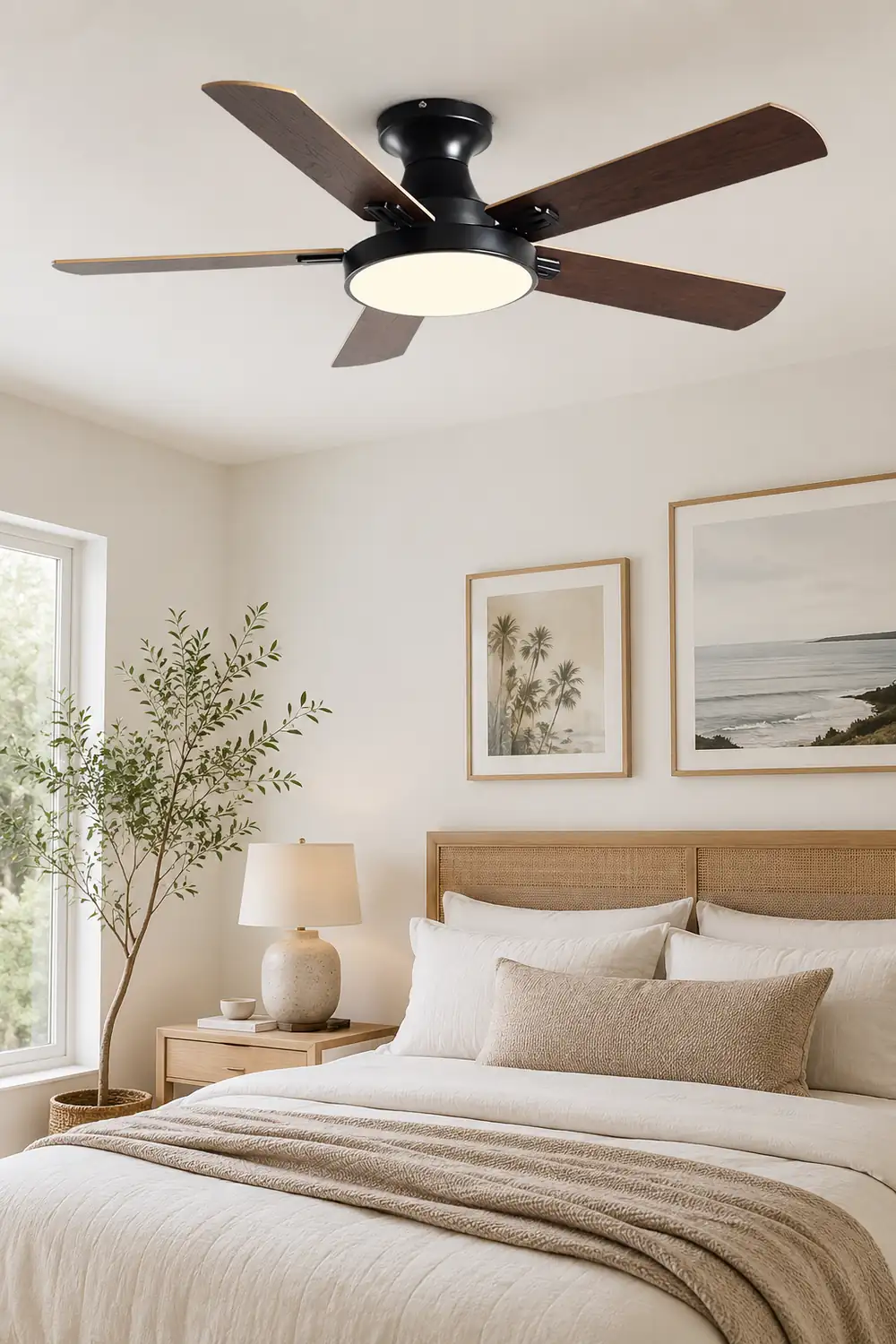 Walters 5-Blade Ceiling Fan with Light, 3 Color, DIA42.1''/51.9'' - Lumpaz