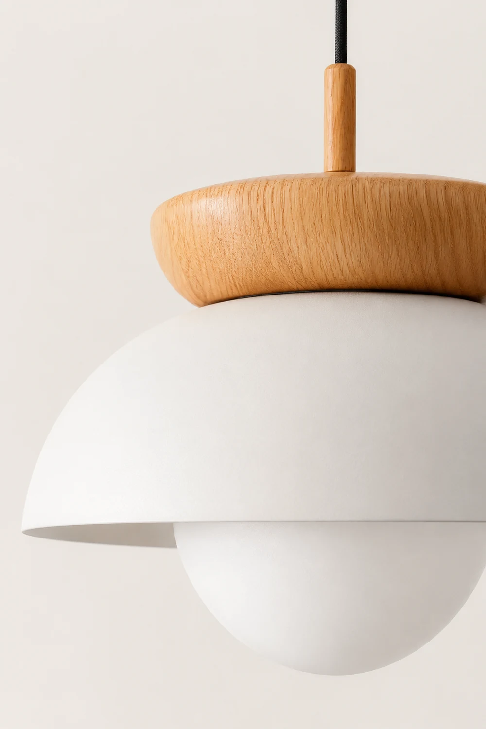 Ozawa Nordic Pendant Lights Wood/Metall Black Kitchen Balcony - Lumpaz
