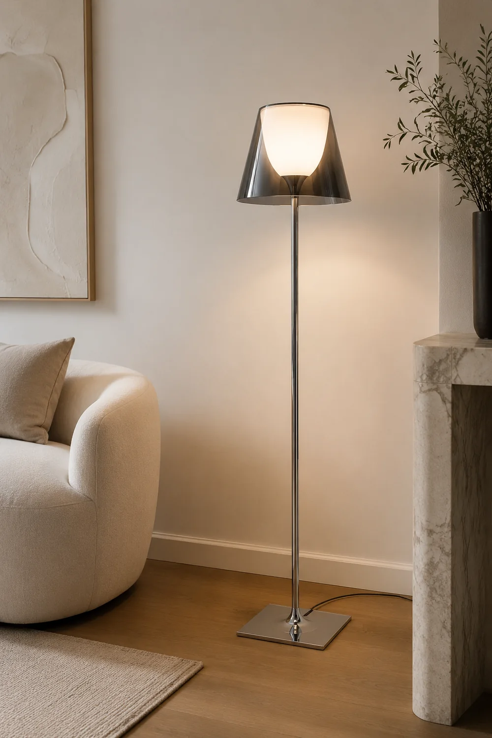 Eryn Dome Modern Metal Floor Lamp - Lumpaz