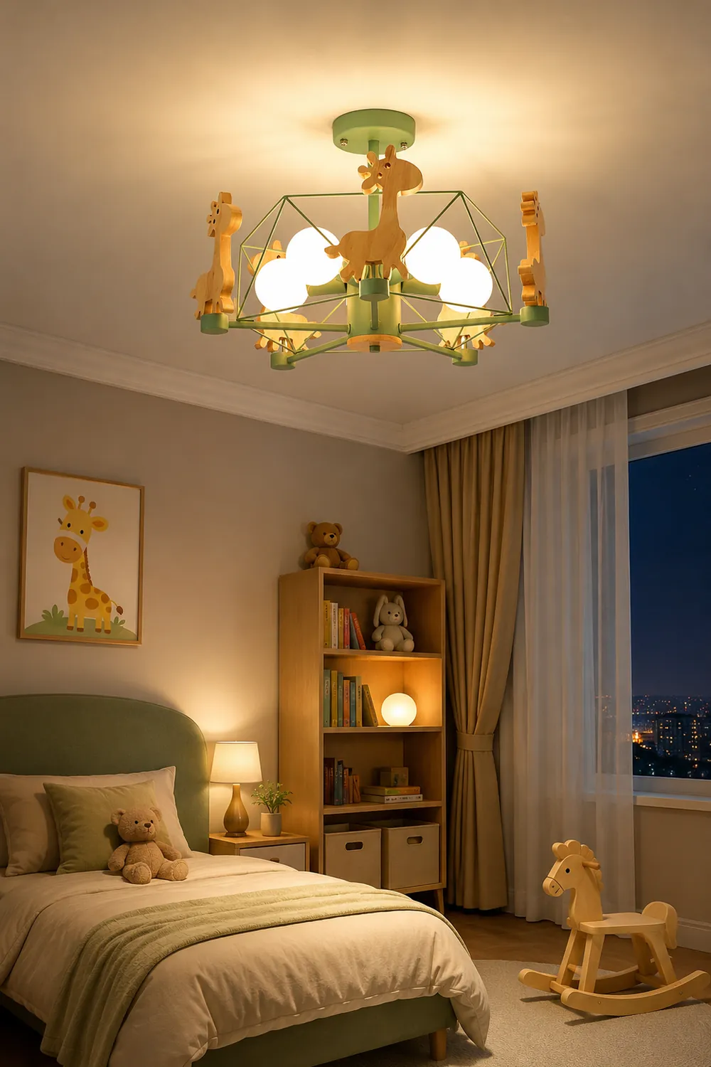 Minori Giraffes LED Flush Mount Ceiling Light - Lumpaz