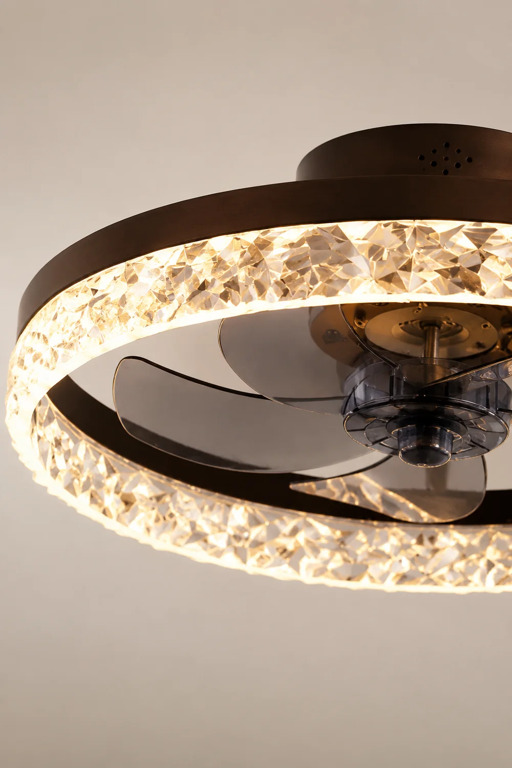 Kirsten 1-Light Ceiling Fan with Light, 4 Color, 19.5" - Lumpaz