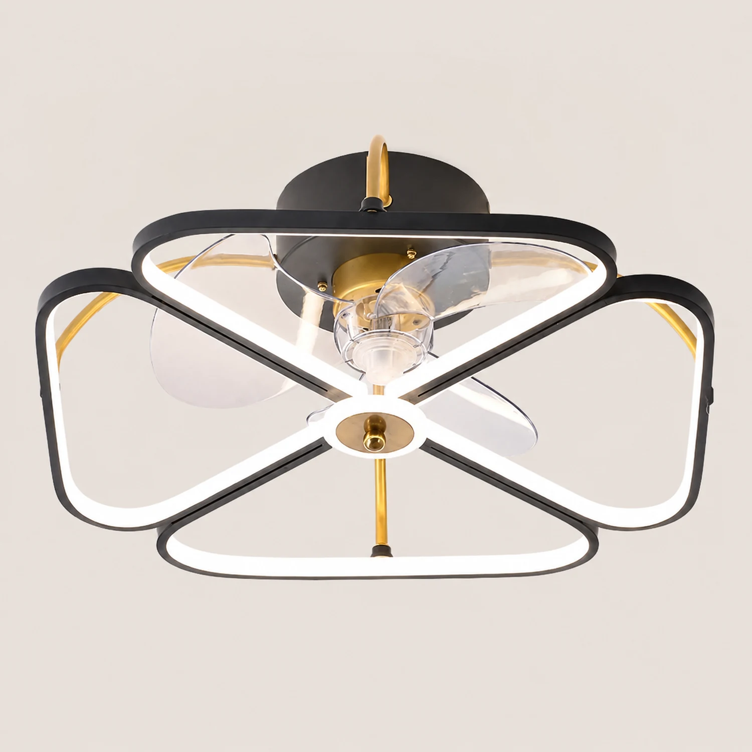 Hana Ceiling Fan with Light, 3 Style, 20" - Lumpaz