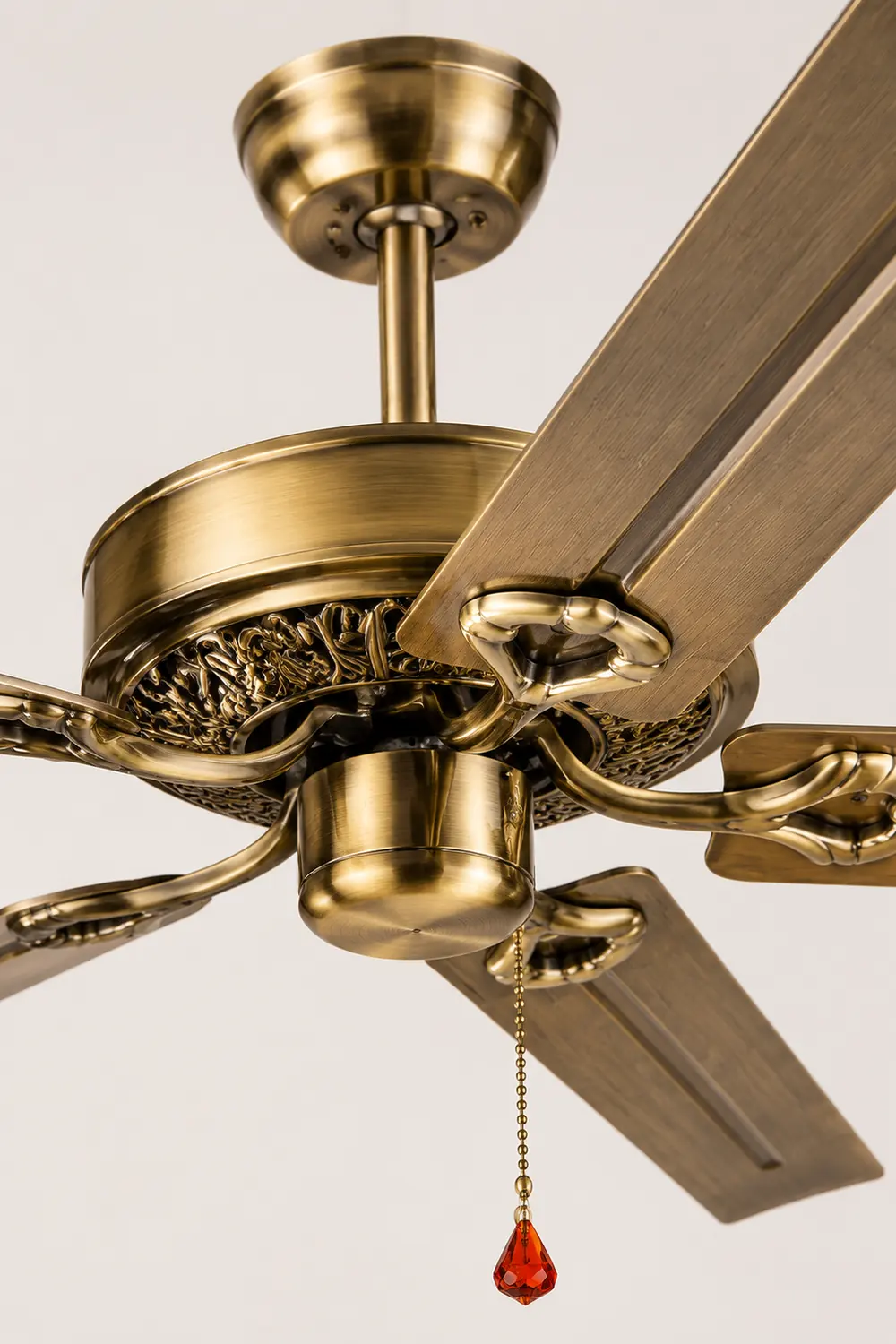 Alessio 5-Blade Cooper Industrial DC Ceiling Fan, Brass, 51'' - Lumpaz