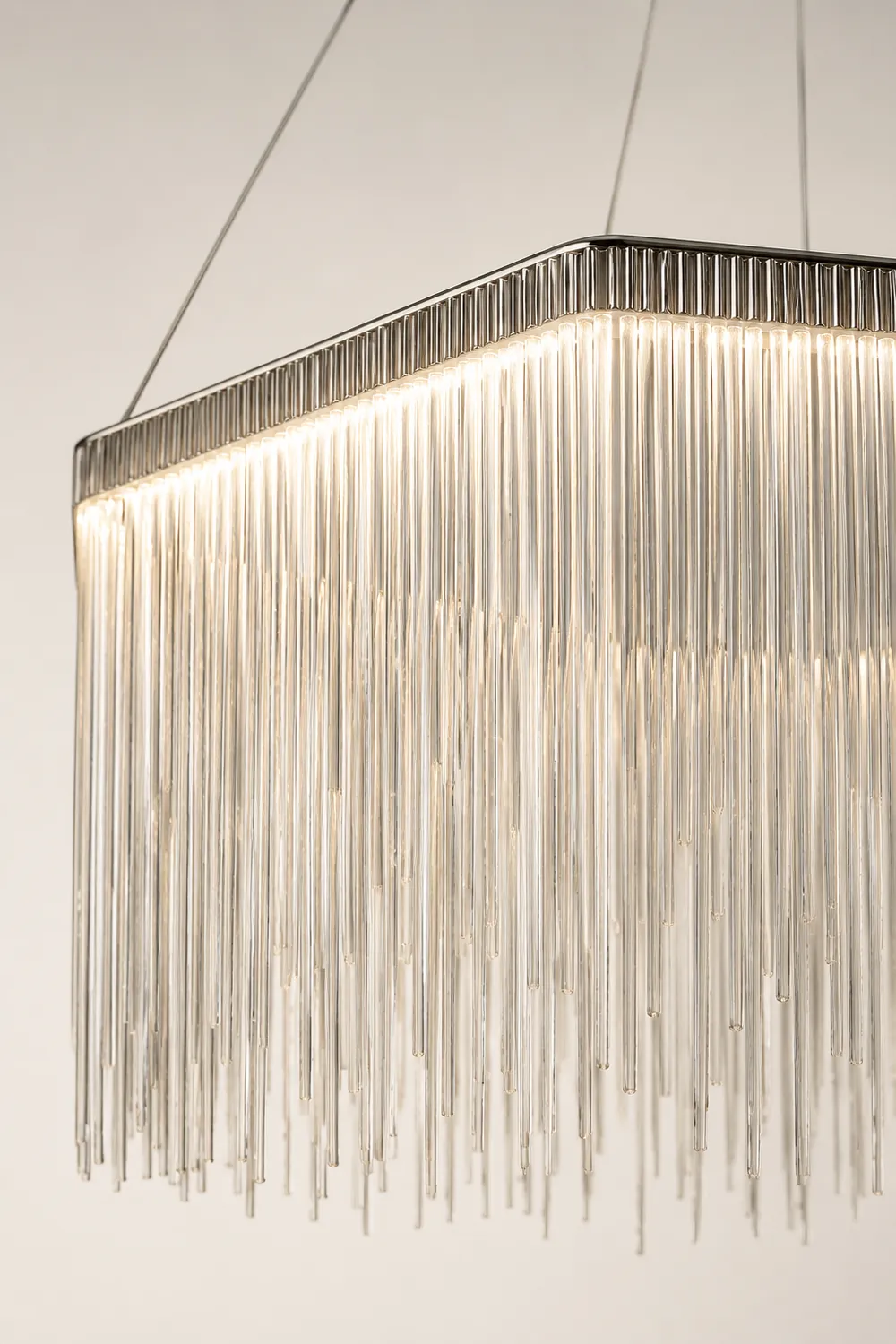 Colon Pendant Light Tassel Luxury, Chain Metal, Gold/Silver, Living Room - Lumpaz