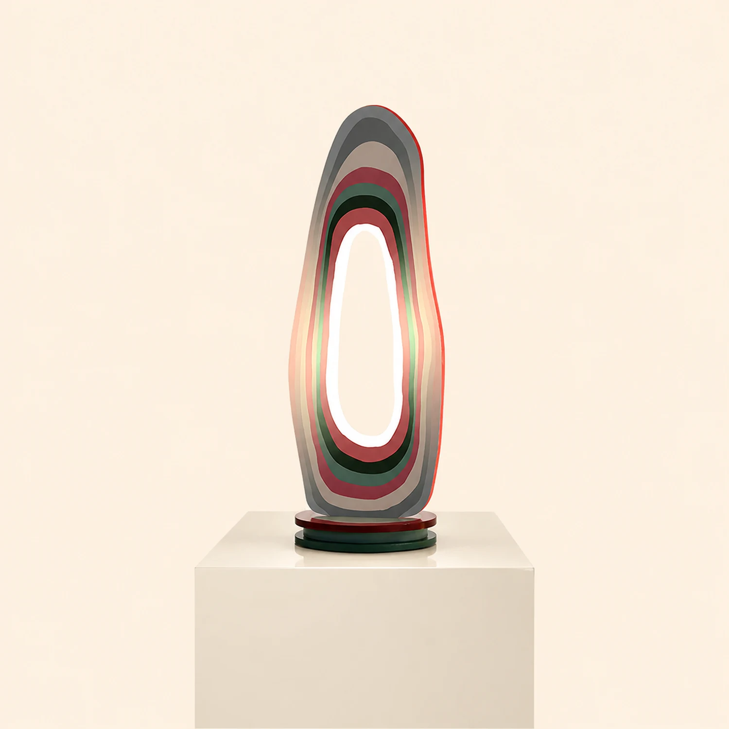 Salgado Floor Lamp Postmodern/Artistic, Acrylic, Multicolor, Bedroom - Lumpaz