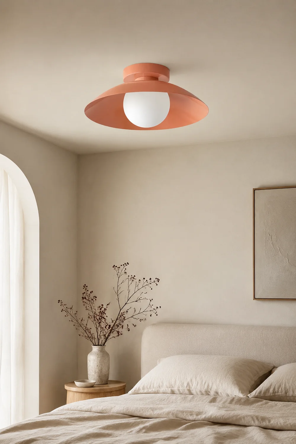 Cairns Modern Creative Flush Mount Ceiling Light Black/Red/Pink/Yellow Bedroom - Lumpaz