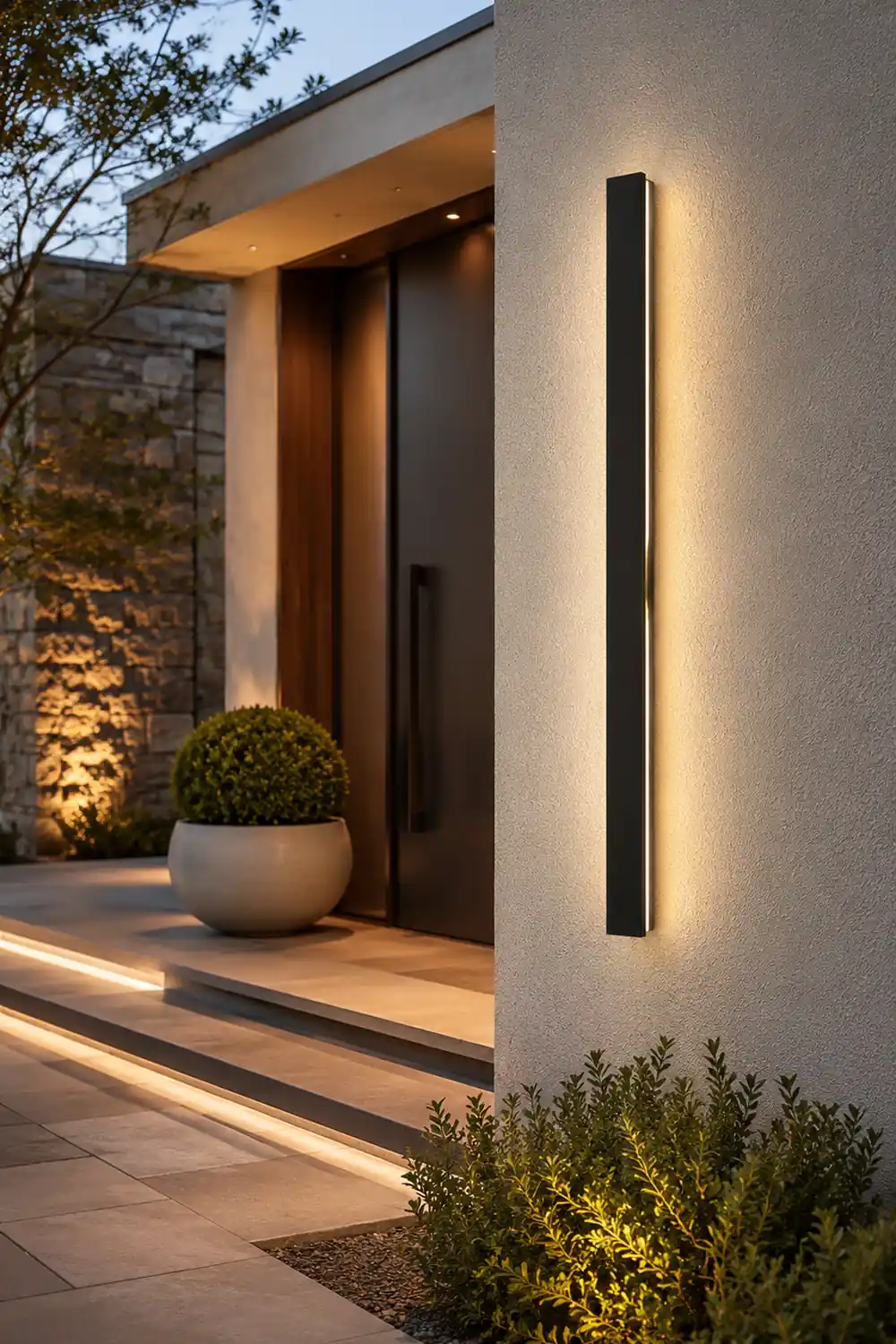 Black Friday Clearance Black Long Strip Outdoor Wall Lights Outdoor LED Lighting - Lumpaz